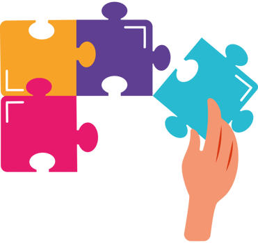 puzzle pieces with hand png