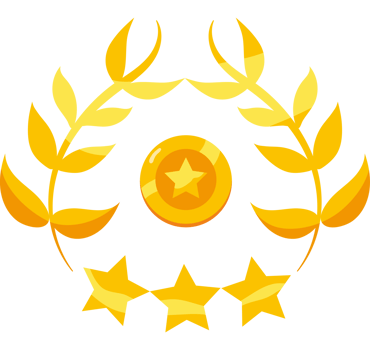 star medal and leaf png