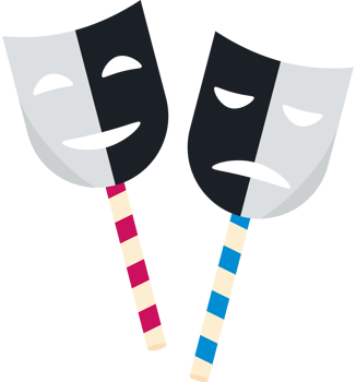 pasto narino carnival mask white and black png
