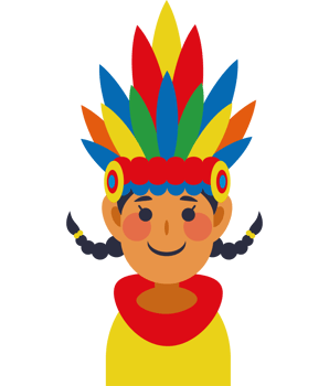 pasto narino carnival character illustration png