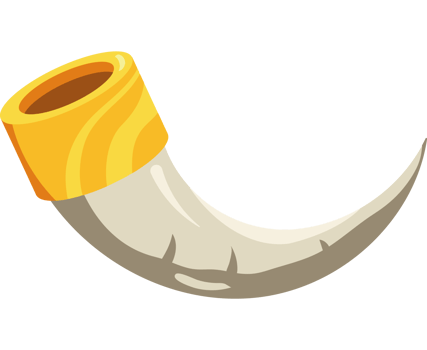 jewish shofar symbol illustration png