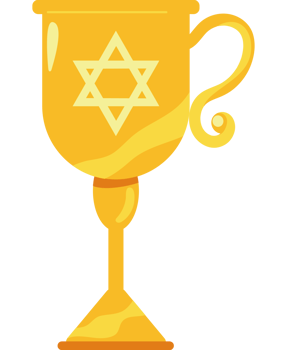 jewish golden chalice png