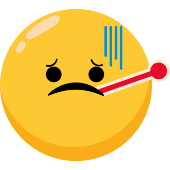 emoticon face fever png
