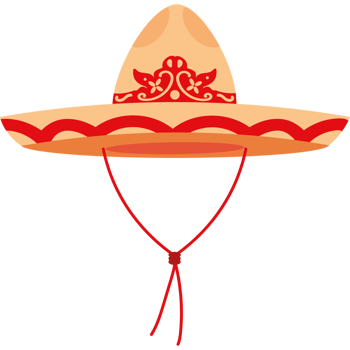 mexican charro sombrero isolated png