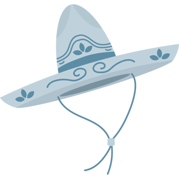 mexican charro sombrero Illustration png