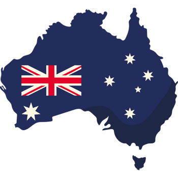 australia day flag and map png