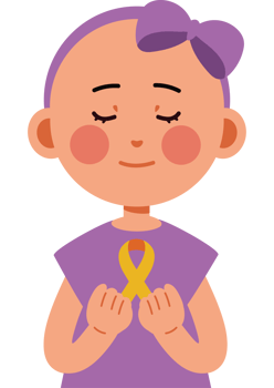 childhood cancer day girl png