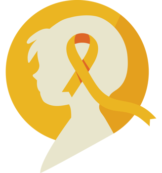 childhood cancer day sign png