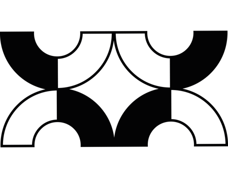 contrast half circles geometric shape png