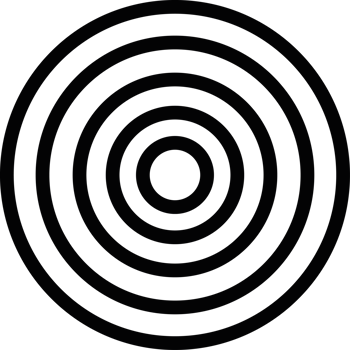 radial circles geometric shape png