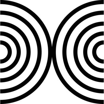 connected arches geometric shape png