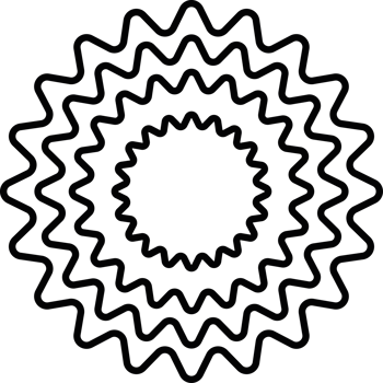 circular waves geometric shape png