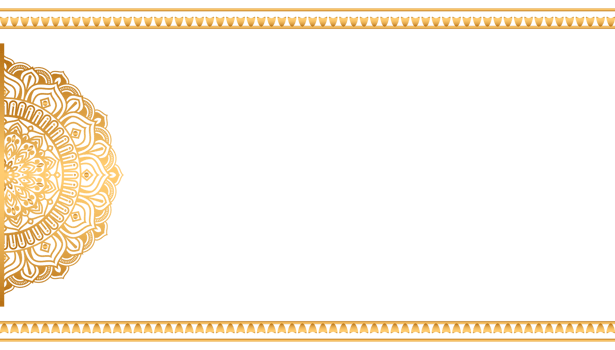 Indian flower mandala art with luxury golden circle frame transparent vintage gold circular pattern design and half mandalas png