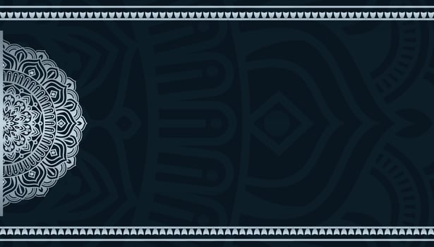 Dark mandala design background vector