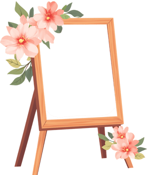 Flower frame transparent png