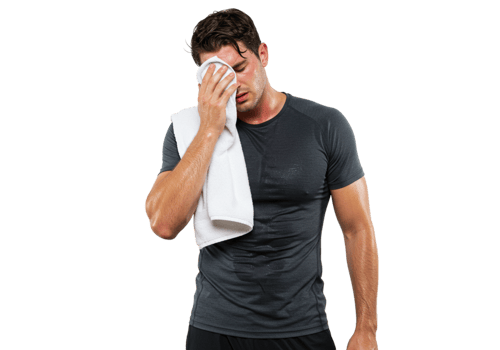 Tired Athlete Man Sweaty Towel Exhausted Fitness Workout Gym Sport Body Male Model Human Muscle png