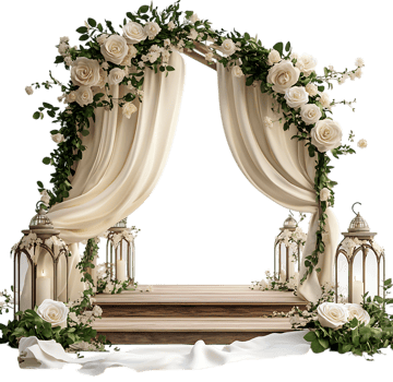 Wedding ceremony backdrop png