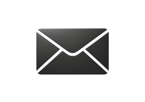 Sleek Dark Grey Email Icon Digital Communication Symbol png
