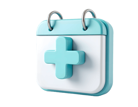 Medical Appointment Reminder 3D Calendar Icon png