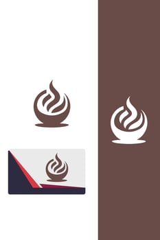 Sip Gleam cup logo vector