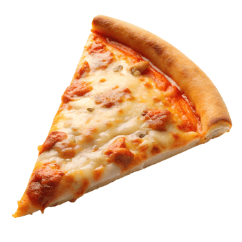 Pizza slice flying png