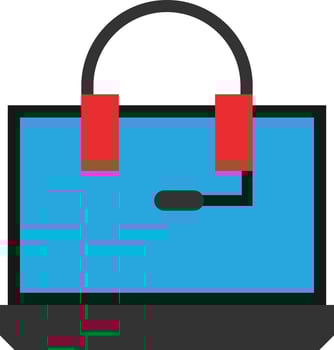 Laptop Headphone Technical vector
