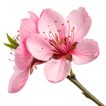 Beautiful pink cherry blossoms blooming in springtime garden showcasing delicate petals and vibrant colors png