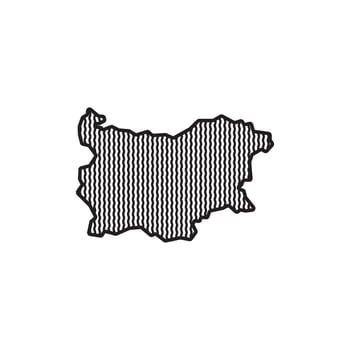 A black and white illustration of a map of turkey vector