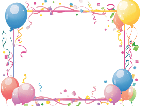 Birthday frame clipart png