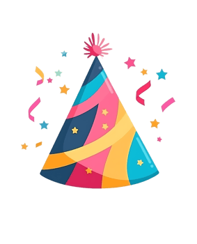 Fun party hat for celebrations png