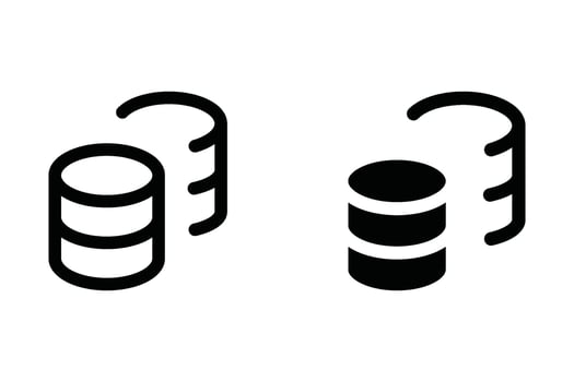 Coin icon. sign for mobile concept and web design. illustration vector