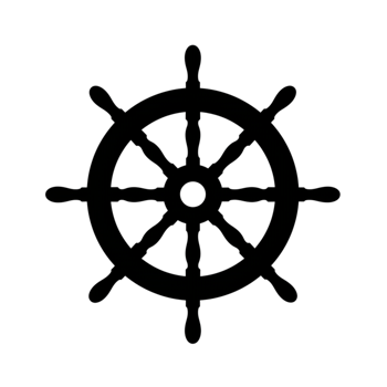 Classic Ship Wheel Nautical Design Simple Illustration Graphic sea boat icon ocean yacht png