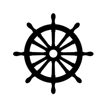 Simple Ship Wheel Nautical Design Graphic Illustration sea icon boat helm ocean water symbol png