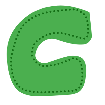 C alfabet doodle art png