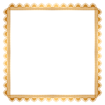 Rectangle Golden Frame Clipart golden pattern png