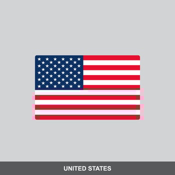 United states national flag design vector