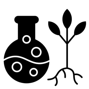 Autotroph process glyph icon vector