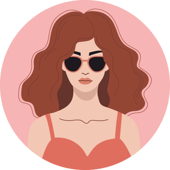 Woman with sunglasses Avatar png