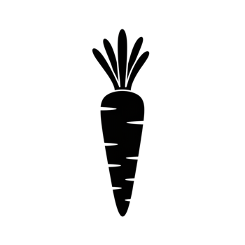 Simple Line Drawing of a Fresh Orange Carrot Vegetable food icon diet farm root white plant design png
