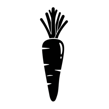 Simple Line Drawing of a Fresh Orange Carrot Vegetable Art Food Icon Farm Diet Root Vegan Design png
