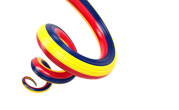 3d Flag of Chad 3d Spiral Glossy Ribbon Flag Of Chad. 3d Illustration png