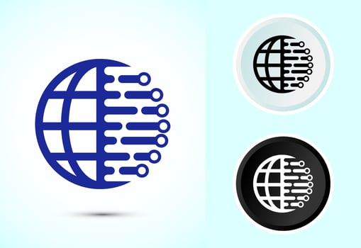 Digital transformation icon design. Digitalization sign suitable for mobile apps, and web designs vector