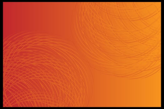 Abstract Orange Circles background wallpaper template vector
