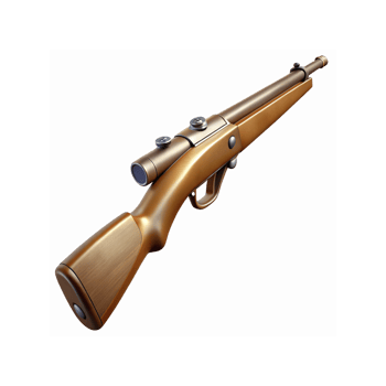 Brown Hunting Rifle with Scope Isolated on Transparent Background for Outdoor Adventure Usage png