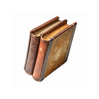 Vintage Brown Hardcover Books With Aged Pages For Literature History Education And Library Decor png