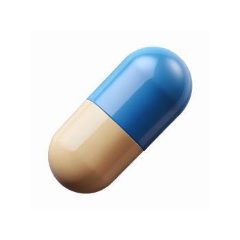 Blue And Beige Capsule Pill Closeup Medication Healthcare Pharmacy Transparent Background png