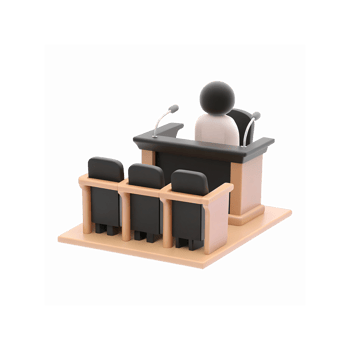 Modern Conference Podium Speaker Microphones and Audience Chairs for Professional Events png