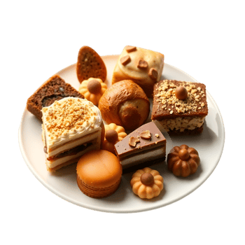 Stylish Dessert Arrangement, Cakes and Confections png