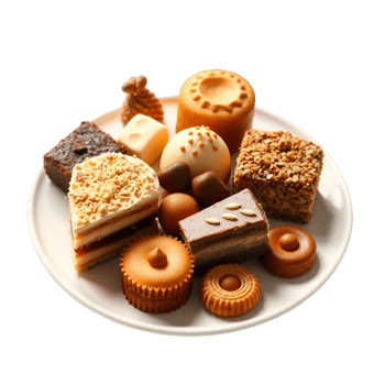 Sweet Treats Display, Cookies, Cakes, and Confections png