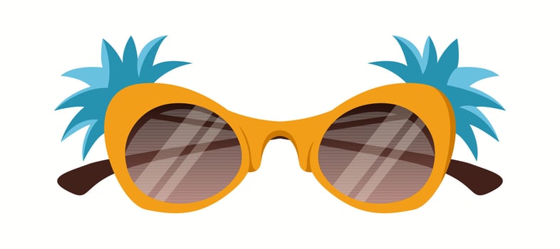 Elegant purple cat-eye sunglasses featuring a sleek design and warm gradient lenses. A fashionable choice for a sophisticated and chic appearance. vector